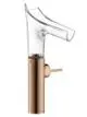 AXOR-HG-AXOR-Starck-V-Einhebel-Waschtischmischer-220-mit-Glasauslauf-fuer-Waschschuesseln-mit-Ablaufgarnitur-Polished-Red-Gold-12114300 gallery number 1